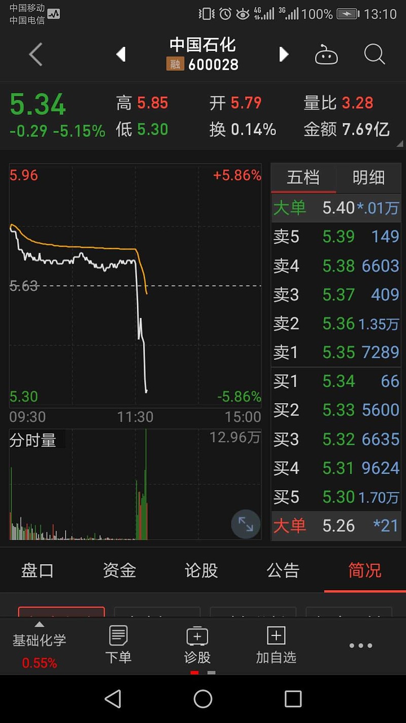 600028中国石化股吧股票点评的简单介绍